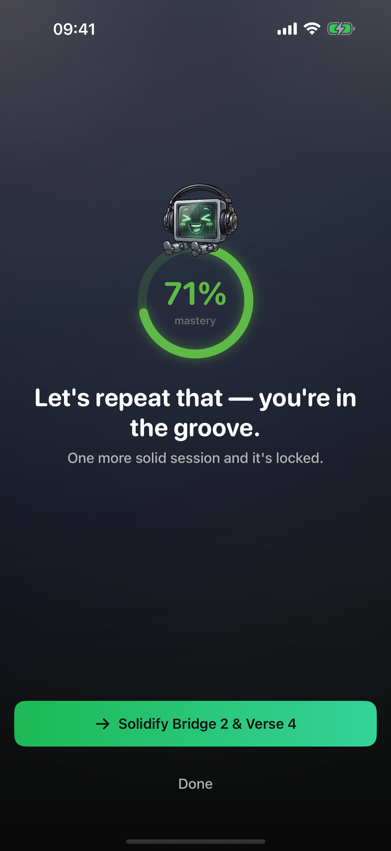 Practice complete — see your results